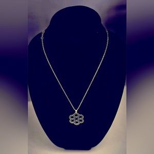 Dark Blue Honeycomb Necklace